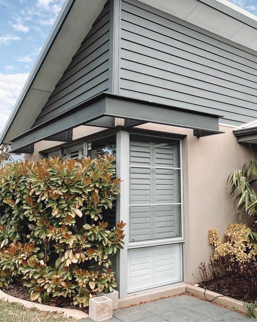 plantation shutters from the street view